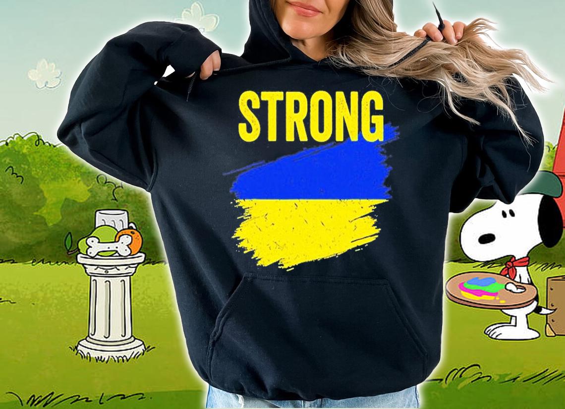 Ukraine Flag Vintage Ukraine Strong Pray For Ukraine T-Shirt hoodie
