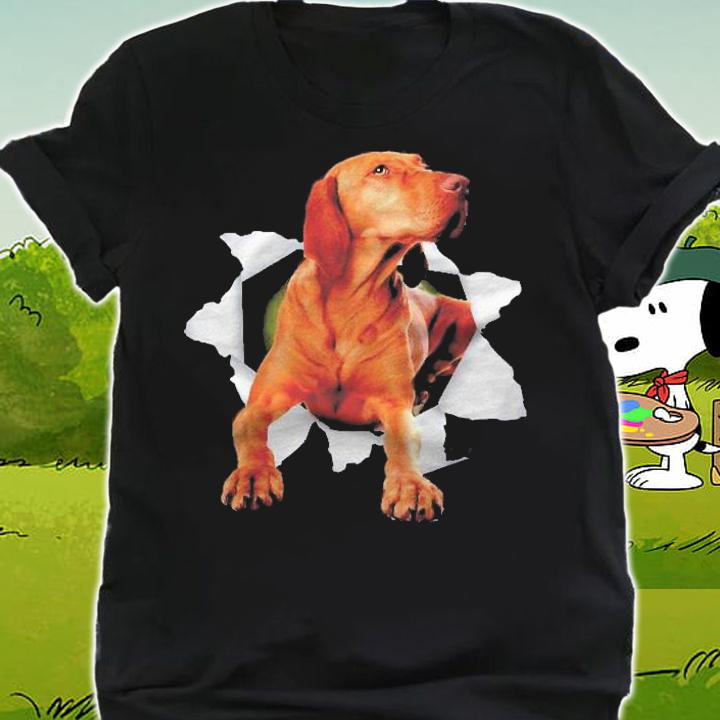 Vizsla Dog Breed Funny Dog Scratch Design  Dog Lover Gift Shirt shirt