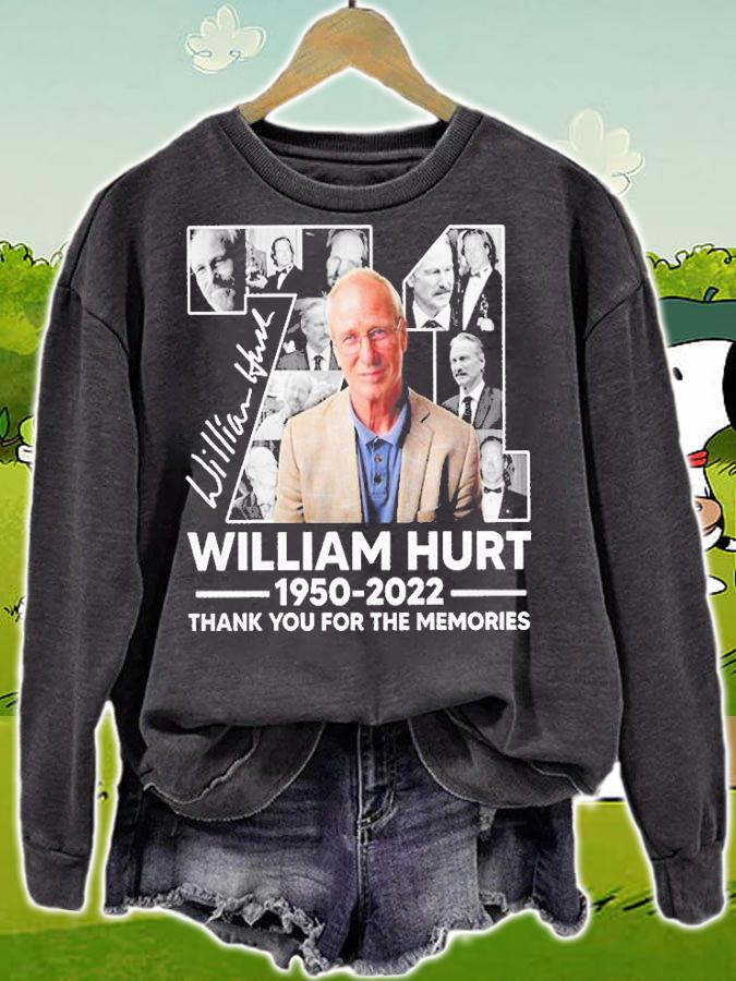 William Hurt 71 Year 1950 2022 Thank You For The Memories Signature t-shirt sweatshirt