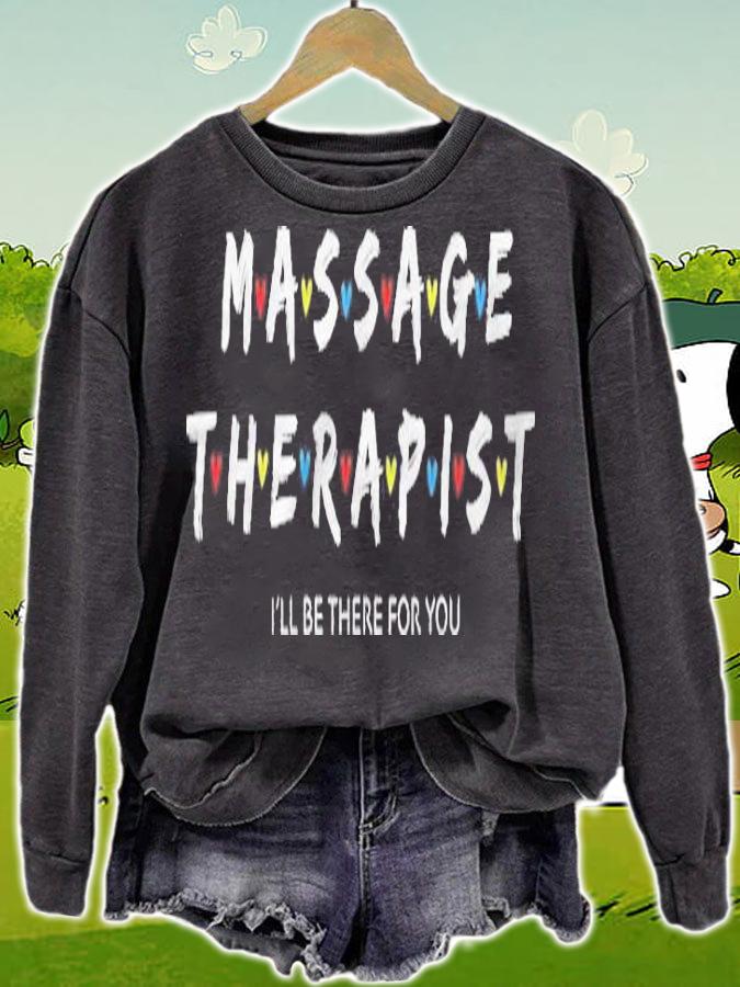 Womens Adorable Massage Therapist Therapy Shirt Christmas Gift Shirt sweatshirt