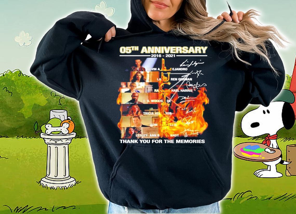 05th anniversary 2016 2021 LUCIFER signatures t-shirt hoodie
