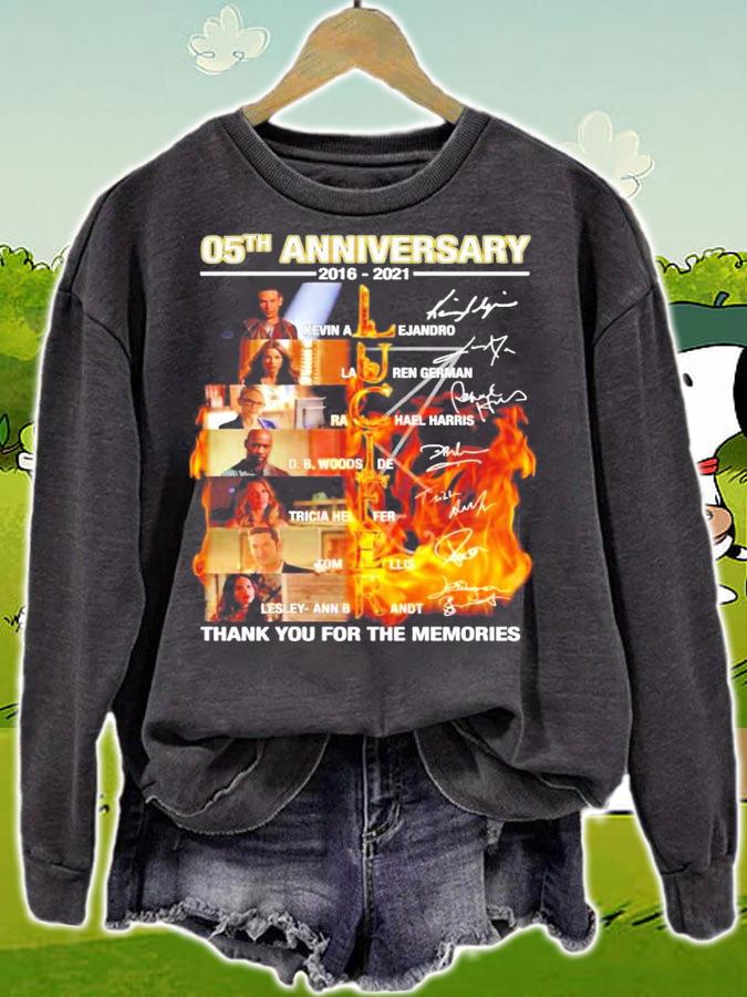 05th anniversary 2016 2021 LUCIFER signatures t-shirt sweatshirt