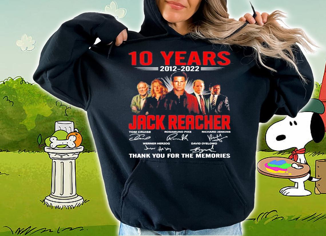 10 years 2012 2022 Jack Reacher signatures t-shirt hoodie