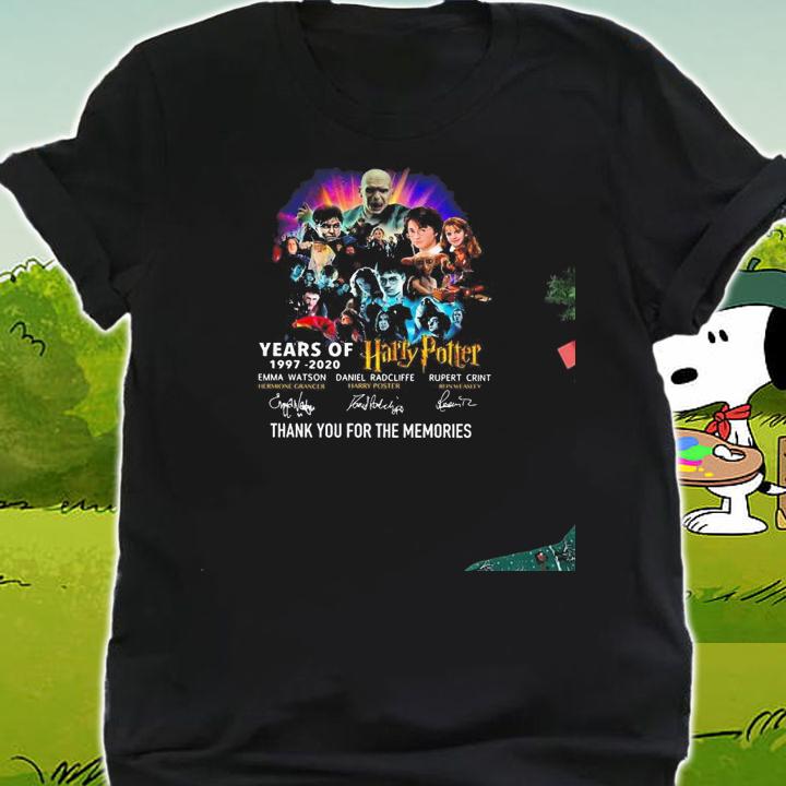 23 Years Harry Potter 1997 2020 Thank Memories t-shirt shirt