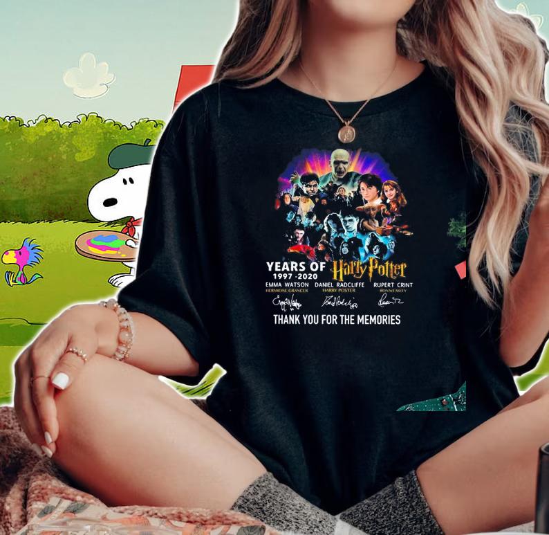 23 Years Harry Potter 1997 2020 Thank Memories t-shirt woman shirt