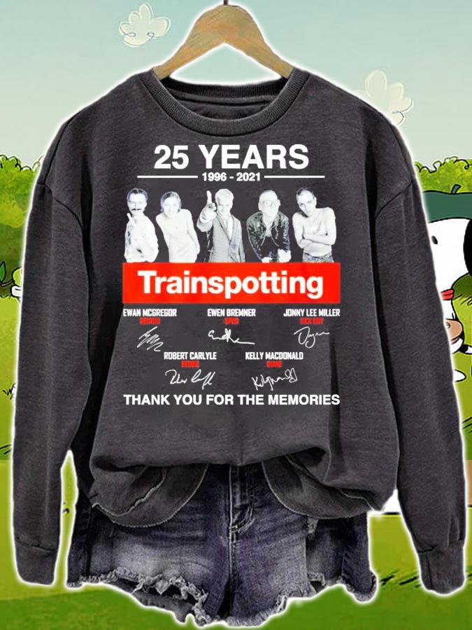 25 years 1996-2021 Trainspotting signatures t-shirt sweatshirt