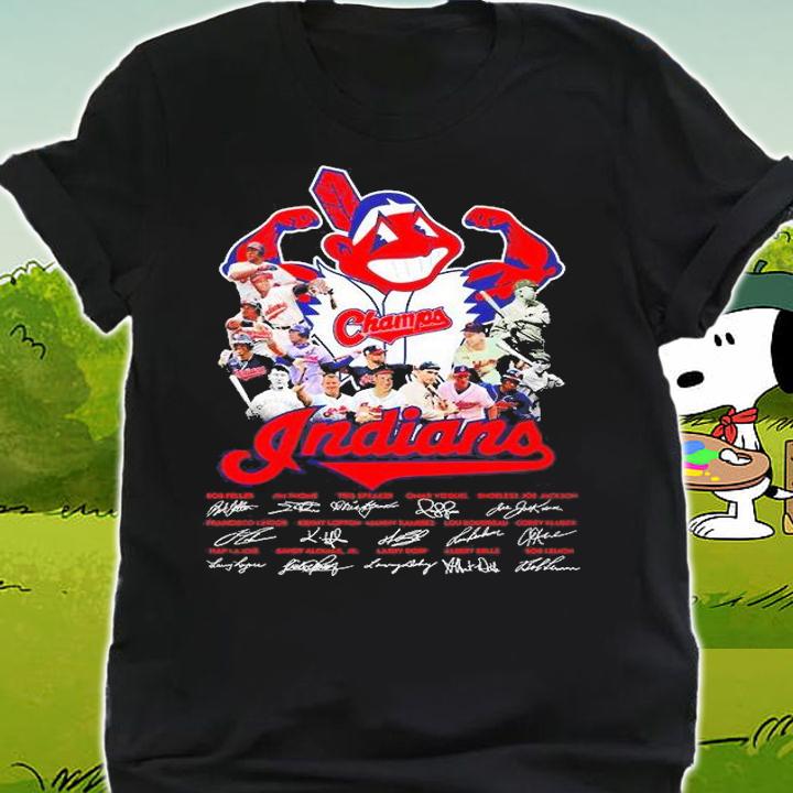 Chief Wahoo Players Signatures T-Shirt shirt