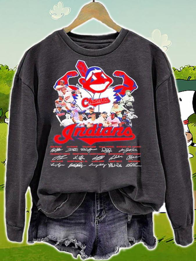Chief Wahoo Players Signatures T-Shirt sweatshirt