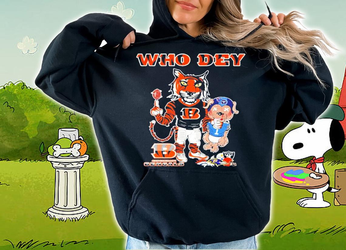 Cincinnati Bengals Tiger Who Dey Shirt hoodie