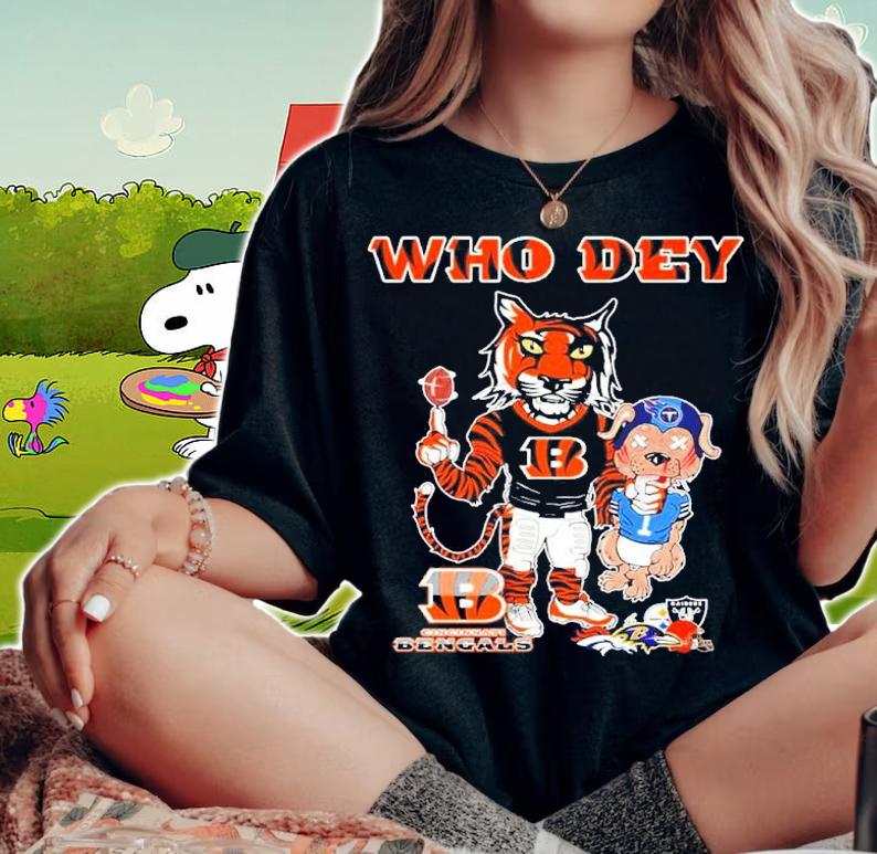 Cincinnati Bengals Tiger Who Dey Shirt woman shirt
