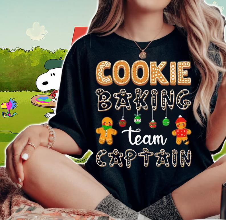 Cookie Baking Team Captain Shirt woman shirt