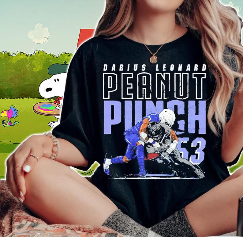 Darius Leonard Peanut Punch Indianapolis Football Shirt woman shirt