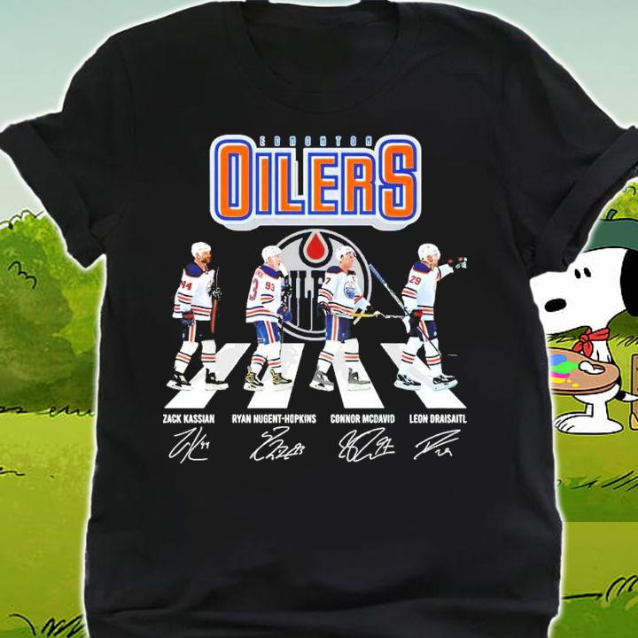 Edmonton Oilers Abbey Road signatures shirt shirt