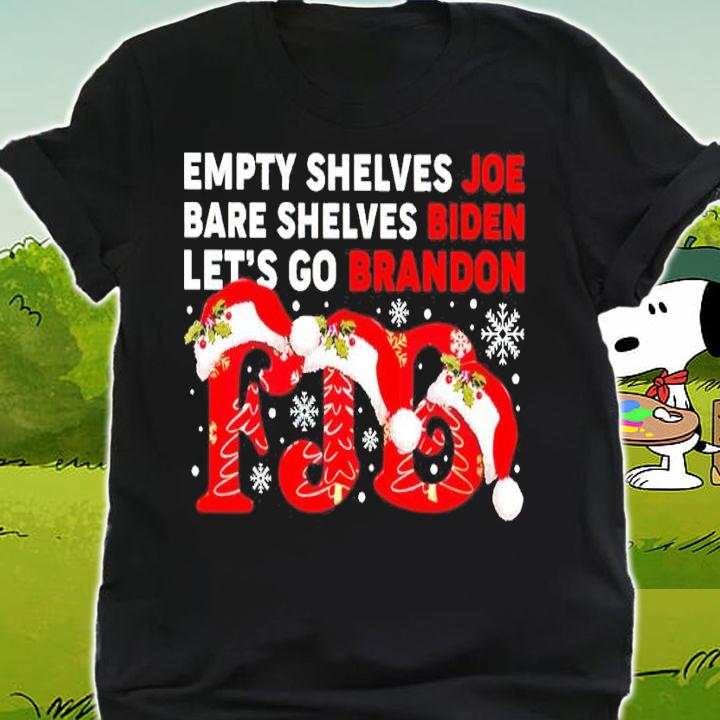 Empty Shelves Joe Bare Shelves Biden Let's Go Brandon FJB Christmas Shirt shirt