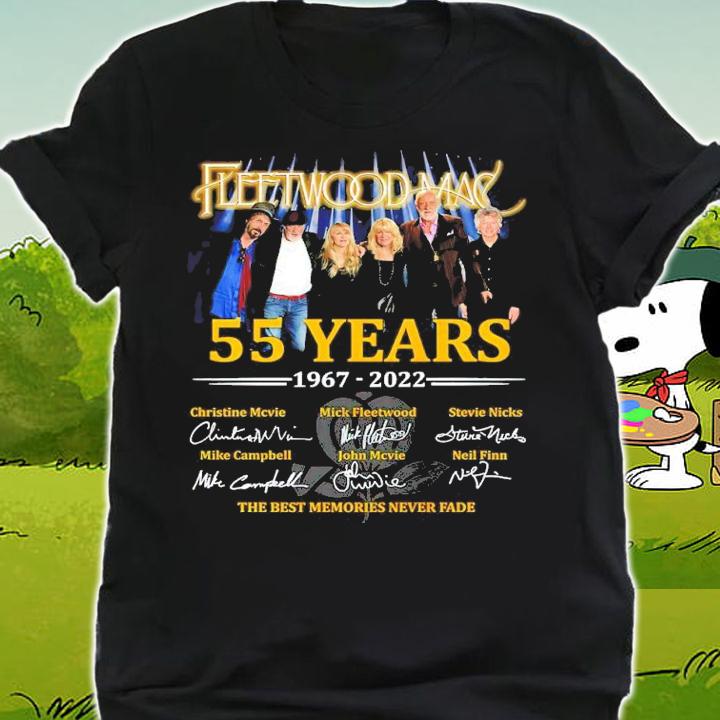 Fleetwood Mac 55 Years 1967-2022 Signatures The Best Memories Never Fade Shirt shirt