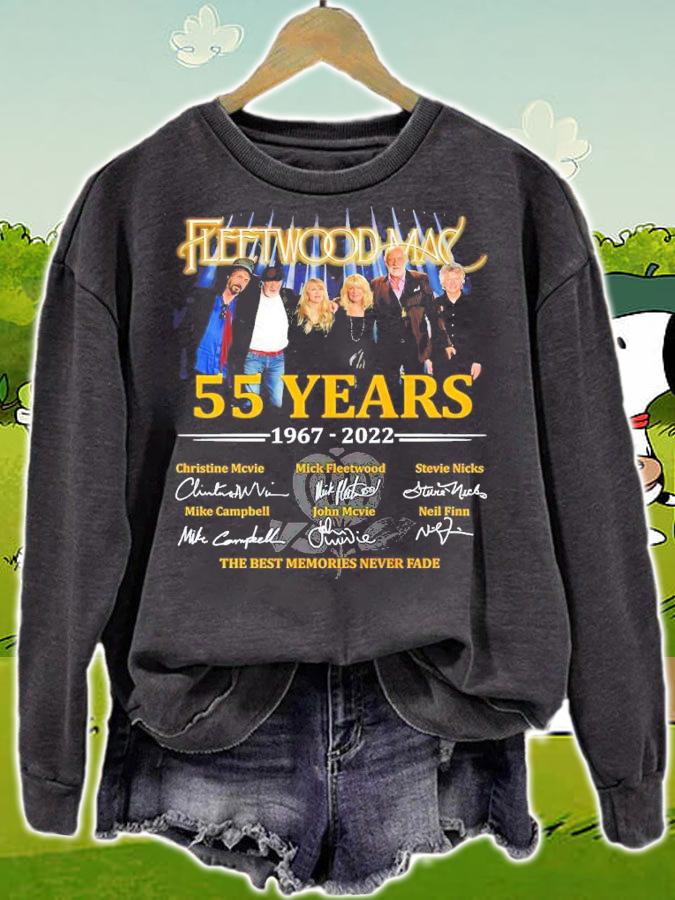 Fleetwood Mac 55 Years 1967-2022 Signatures The Best Memories Never Fade Shirt sweatshirt