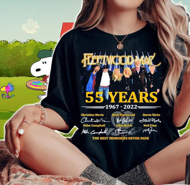 Fleetwood Mac 55 Years 1967-2022 Signatures The Best Memories Never Fade Shirt woman shirt