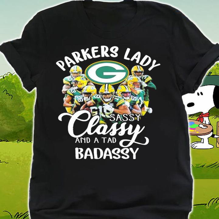 Green Bay Packers Lady Sassy Classy And A Tad Badassy Shirt shirt