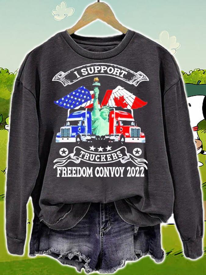 I Support Truckers Freedom Convoy 2022 Is Truckers Support Pullover T-Shirt sweatshirt