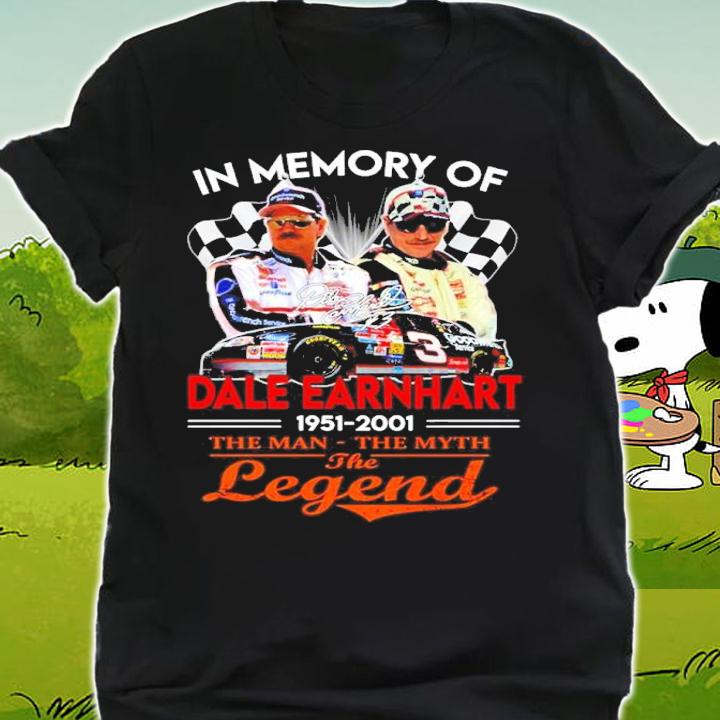 In Memory Of Dale Earnhardt 1951-2001 The Man The Myth The Legend Shirt shirt