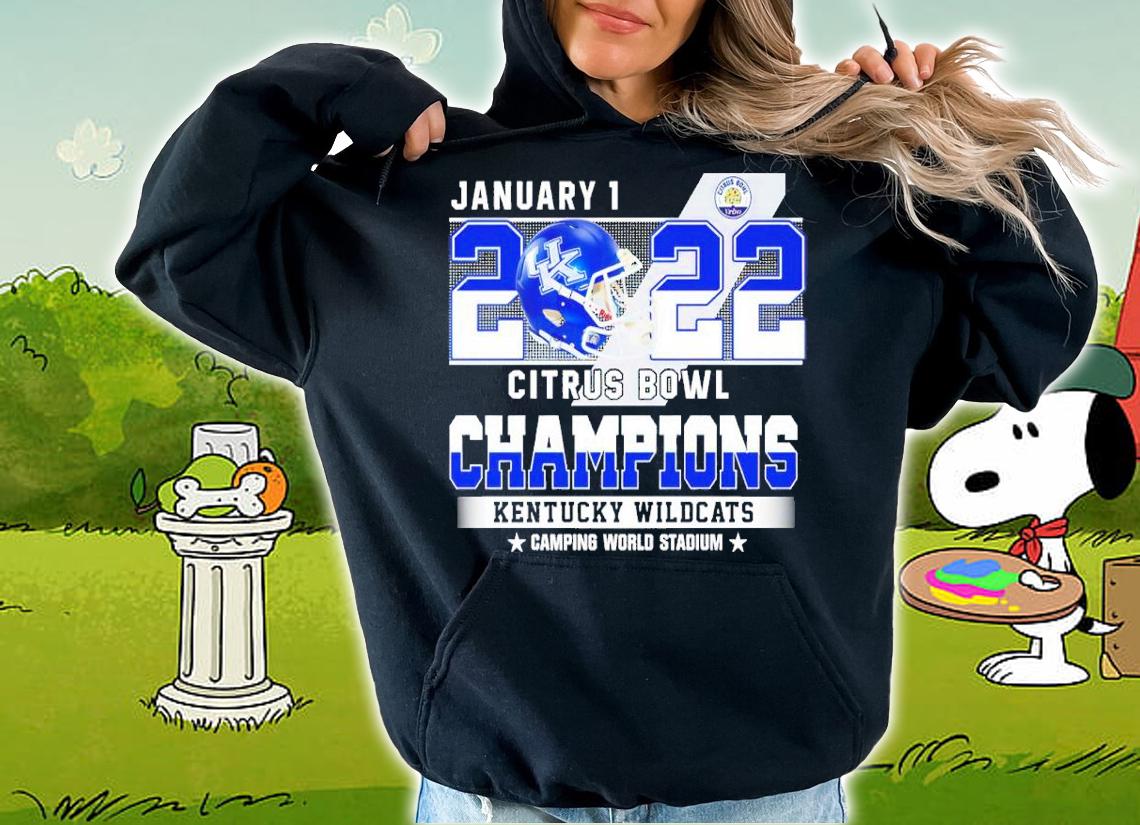 January 1 2022 Citrus Bowl Champions Kentucky Wildcats Camping World Stadium Shirt hoodie