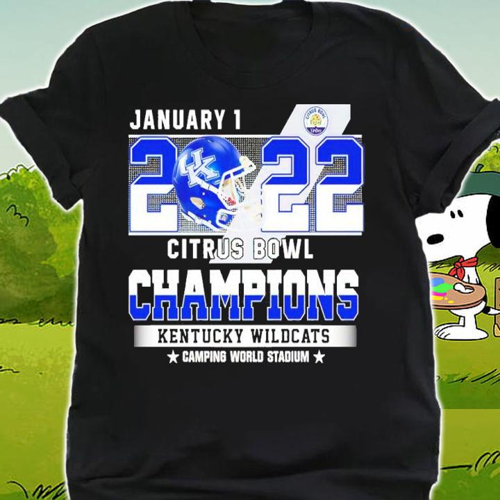 January 1 2022 Citrus Bowl Champions Kentucky Wildcats Camping World Stadium Shirt shirt