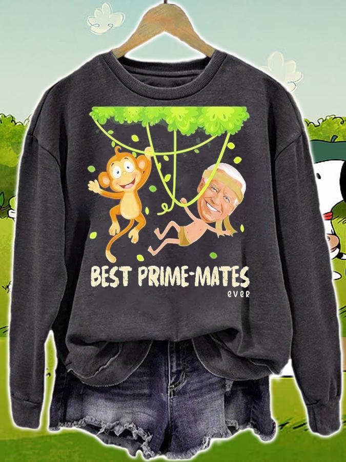 Joe Biden Best Prime-Mates Ever Silly Pun T-Shirt sweatshirt