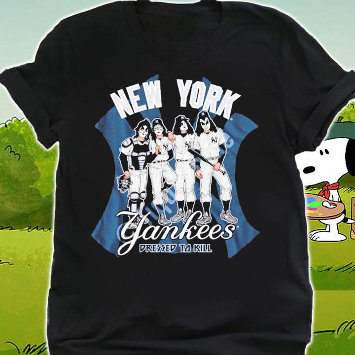 Kiss Band Members New York Yankees Dressed To Kill Shirt shirt
