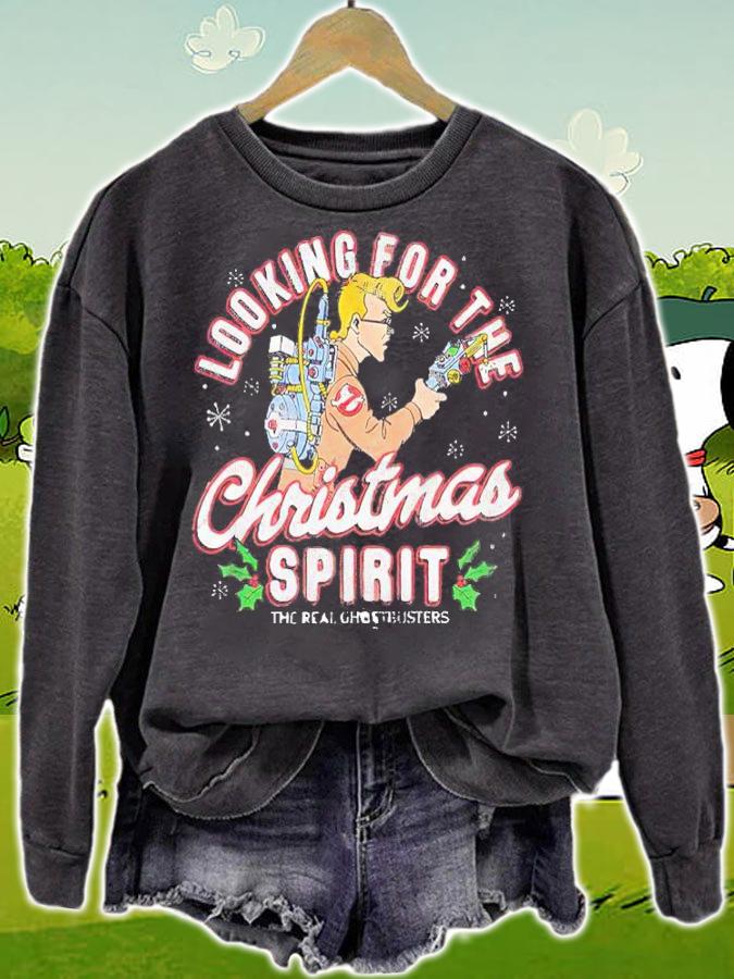 Looking For The Christmas Spirit Real Ghostbusters Shirt sweatshirt