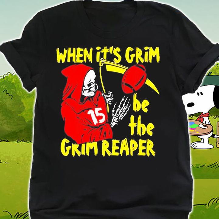 Mahomes Grim Reaper When Its Be The KC Chiefs T-Shirt shirt