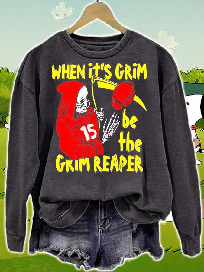 Mahomes Grim Reaper When Its Be The KC Chiefs T-Shirt sweatshirt