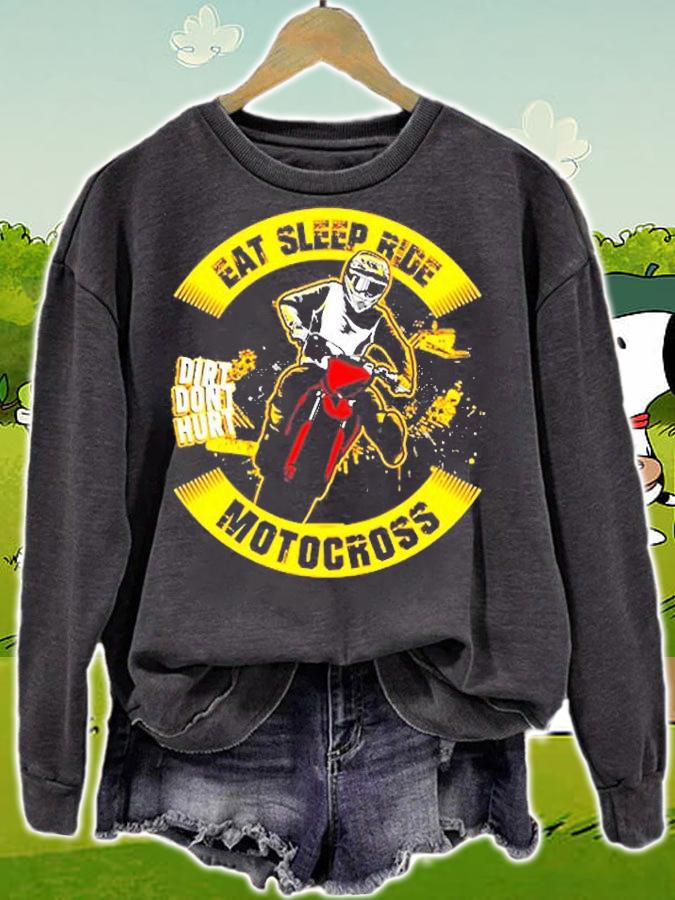 Motocross Dirt Bike Eat Sleep Ride T-Shirt sweatshirt
