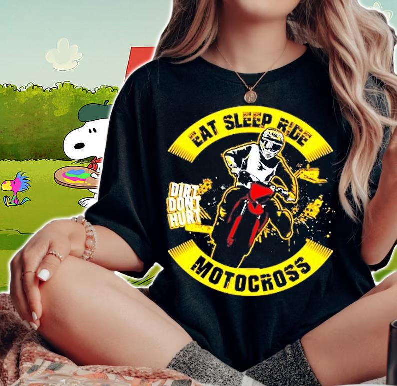 Motocross Dirt Bike Eat Sleep Ride T-Shirt woman shirt