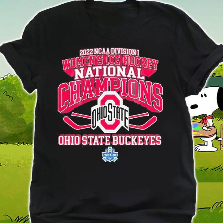 Ohio State Buckeyes NCAA Division I Women's ICE Hockey National Champions 2022 T-Shirt shirt