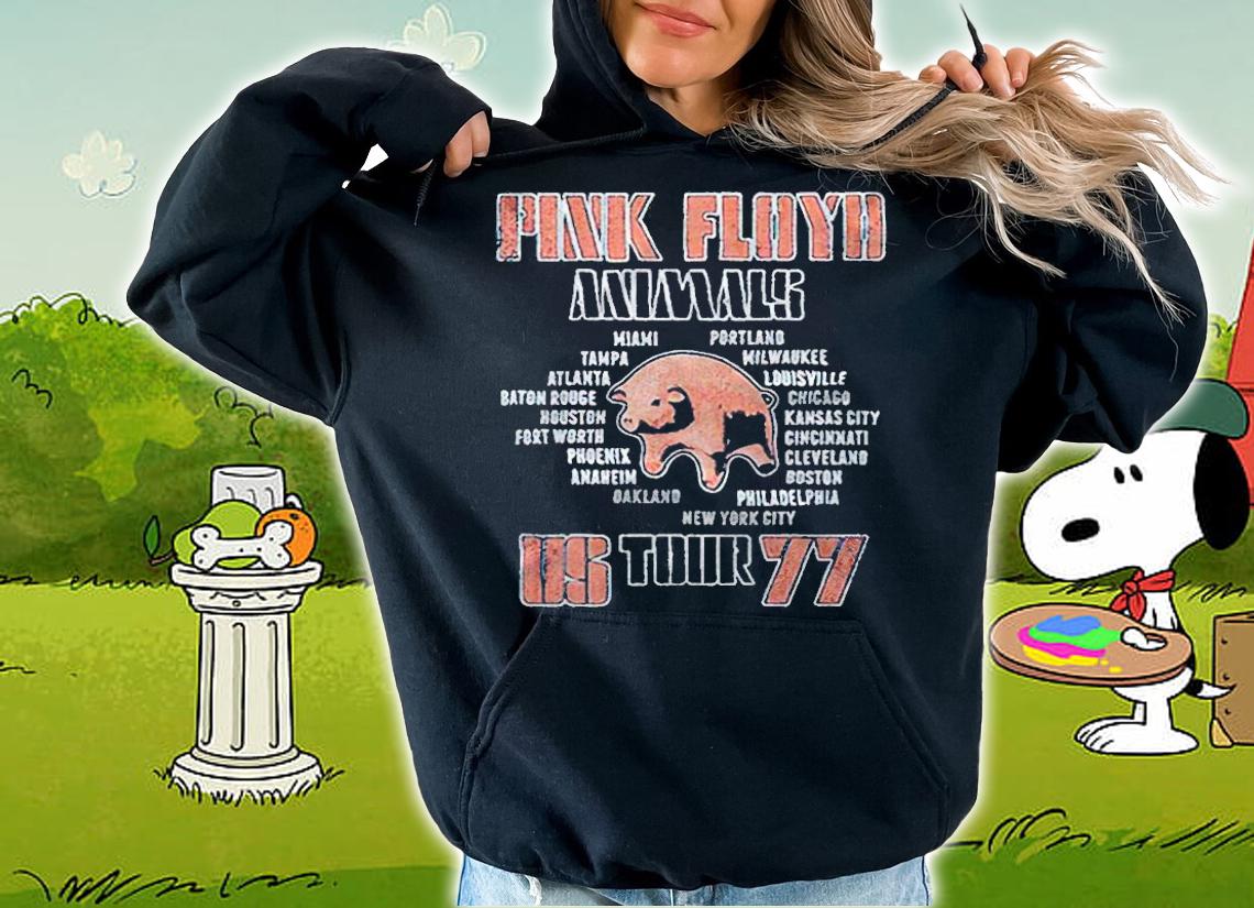 Pink Floyd Animals Us Tour 77 Pig T-shirt hoodie