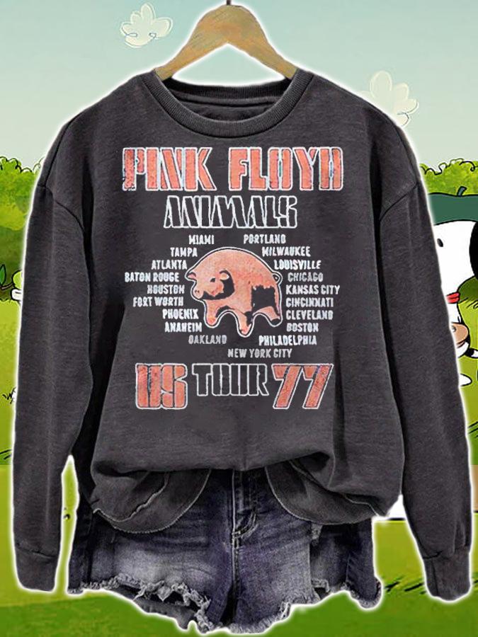 Pink Floyd Animals Us Tour 77 Pig T-shirt sweatshirt