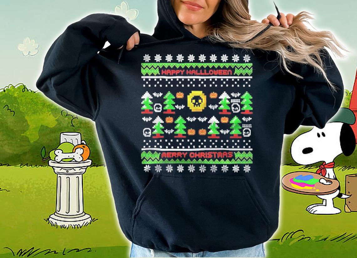 Regular Xmas Pattern shirt hoodie