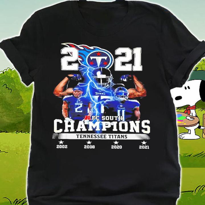 Tennessee Titans 2021 AFC South Division Champions T Shirt shirt
