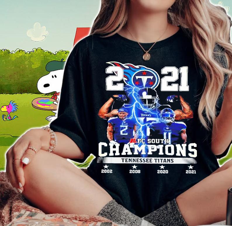 Tennessee Titans 2021 AFC South Division Champions T Shirt woman shirt