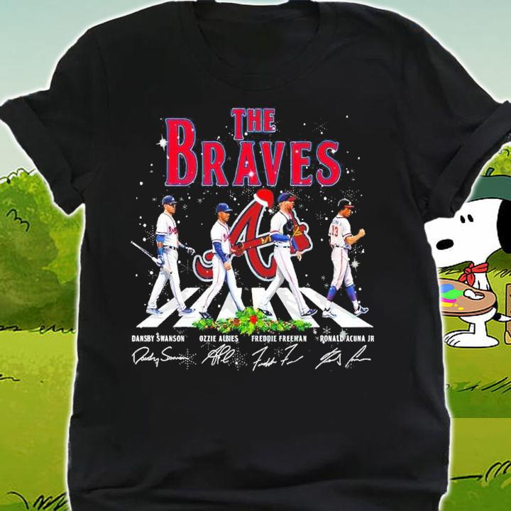 The Braves Christmas Abbey Road Signatures Shirt shirt