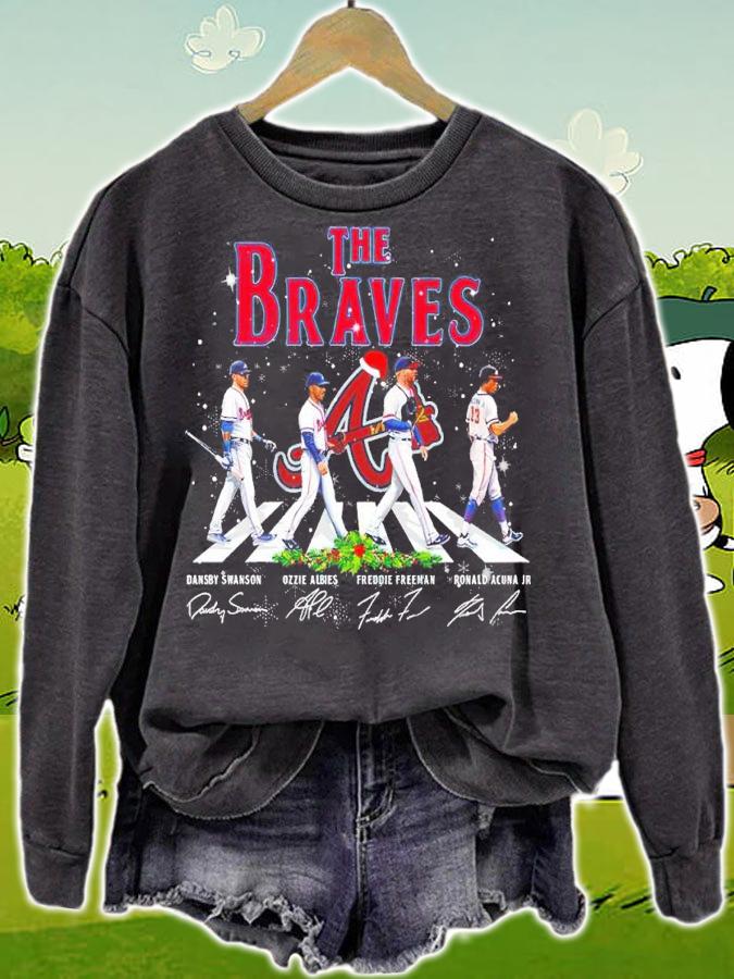 The Braves Christmas Abbey Road Signatures Shirt sweatshirt