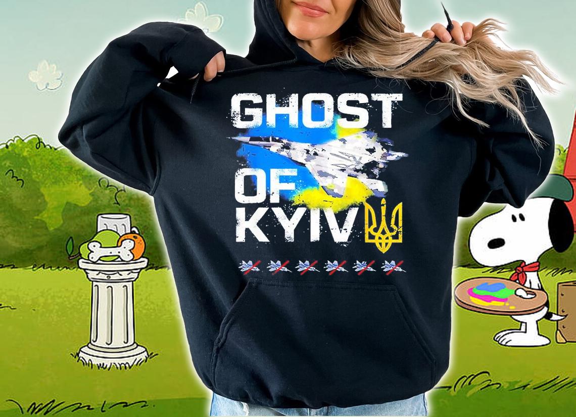 The Ghost Of Kyiv Ukraine Fighter Jet Peace Ukraine T-Shirt hoodie