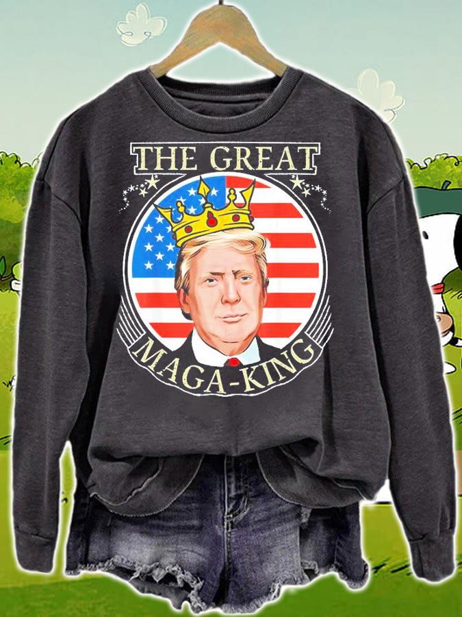 Ultra Maga The Great Maga King Trump T-Shirt sweatshirt
