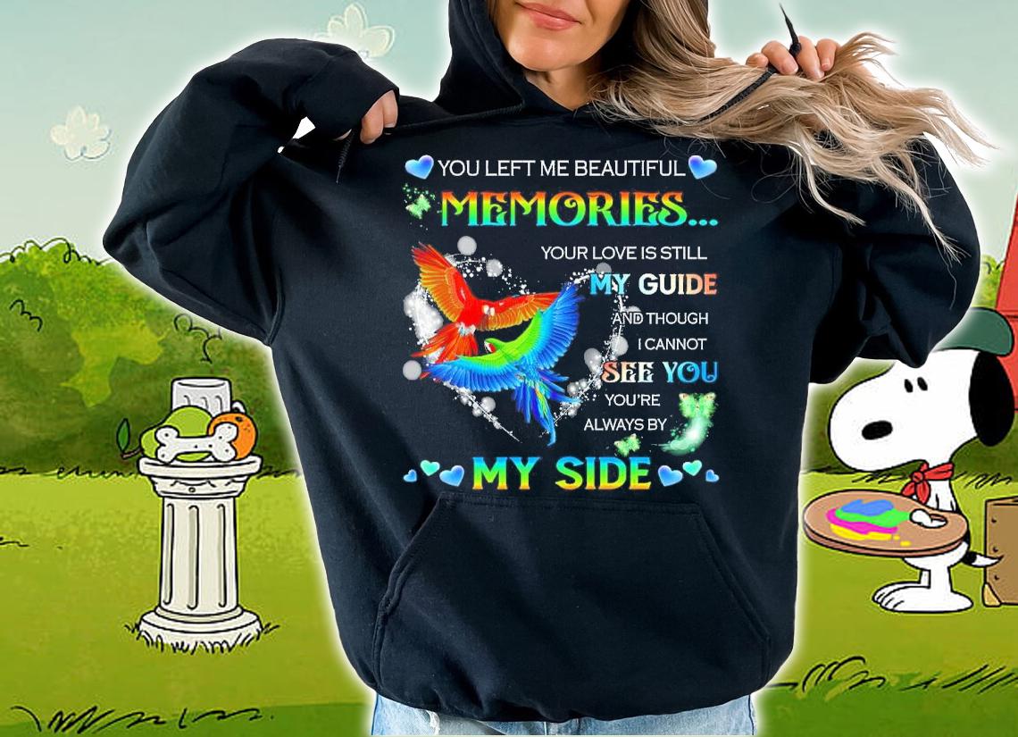 You Left Me Beautiful Memories Your Love Is Still My Guide And Though I Cannot See You Shirt hoodie