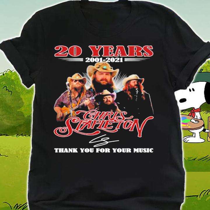 Trending 20 years 2001-2021 Chris Stapleton signature shirt t-shirt shirt