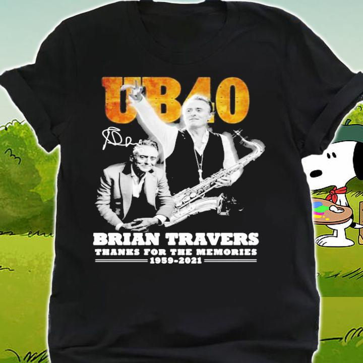 UB40 Brian Travers signature thanks for the memories shirt t-shirt shirt