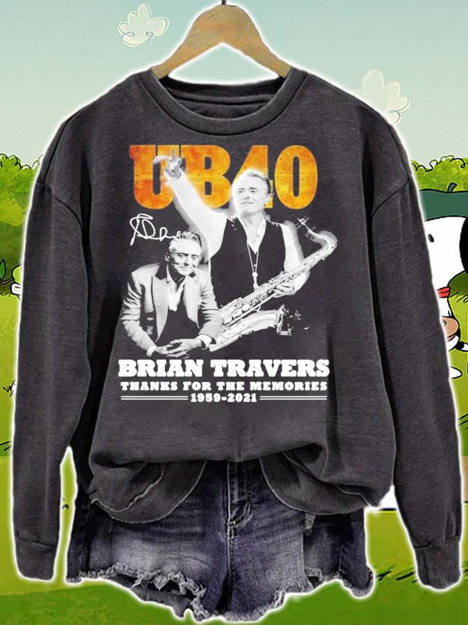 UB40 Brian Travers signature thanks for the memories shirt t-shirt sweatshirt