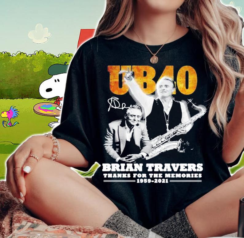 UB40 Brian Travers signature thanks for the memories shirt t-shirt woman shirt