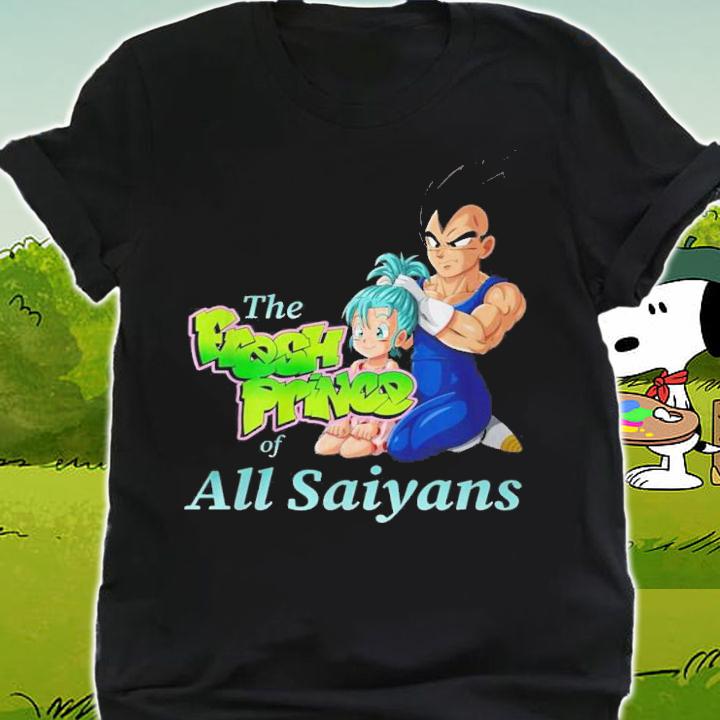 Vegeta The Fresh Prince Of All Saiyans t-shirt shirt