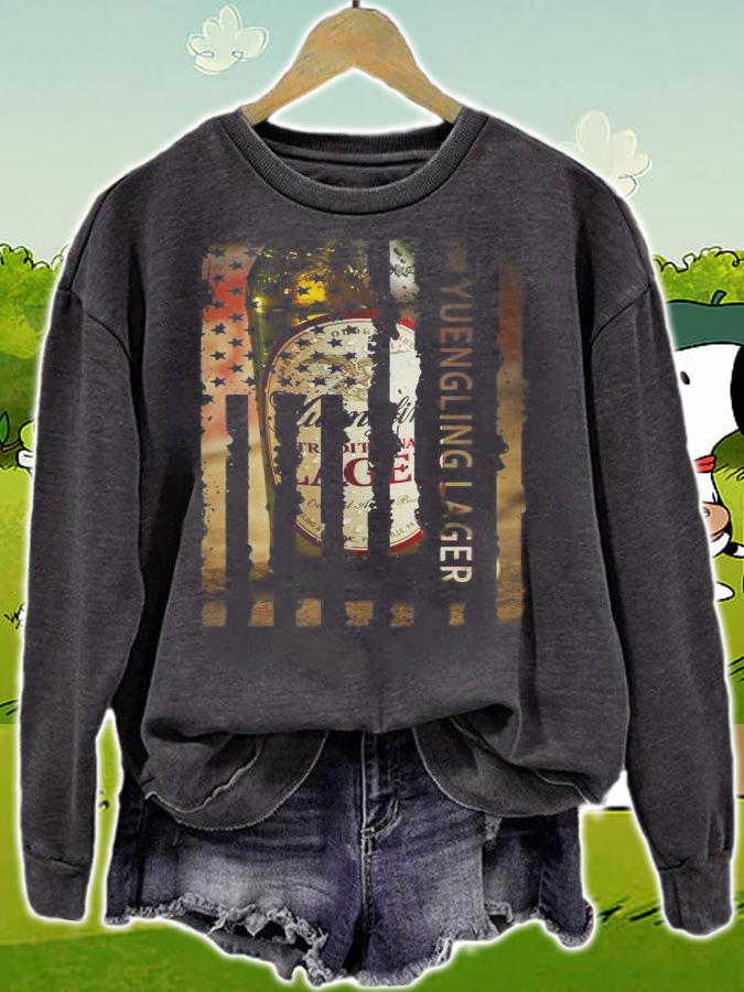 Yuengling Lager beer American flag t-shirt sweatshirt